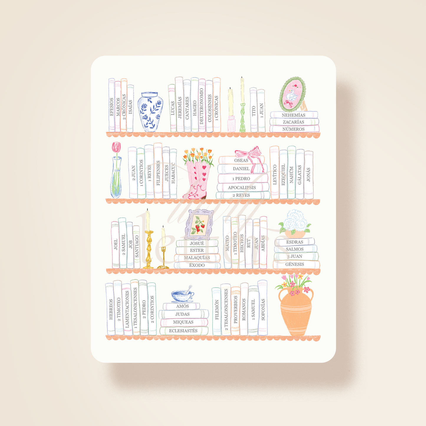 Bible Tracking Sticker - Shelves