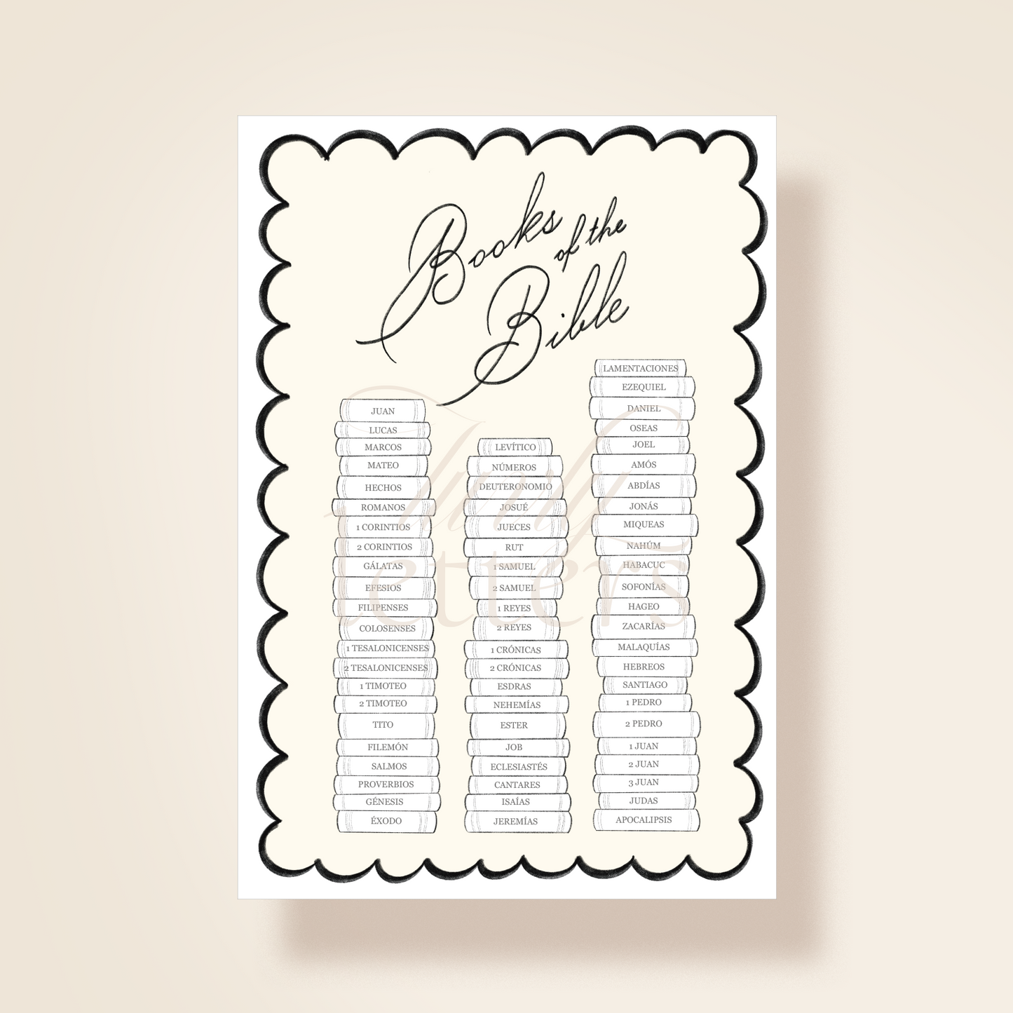 Bible Tracking Sticker - Suggested Reading Order Blank